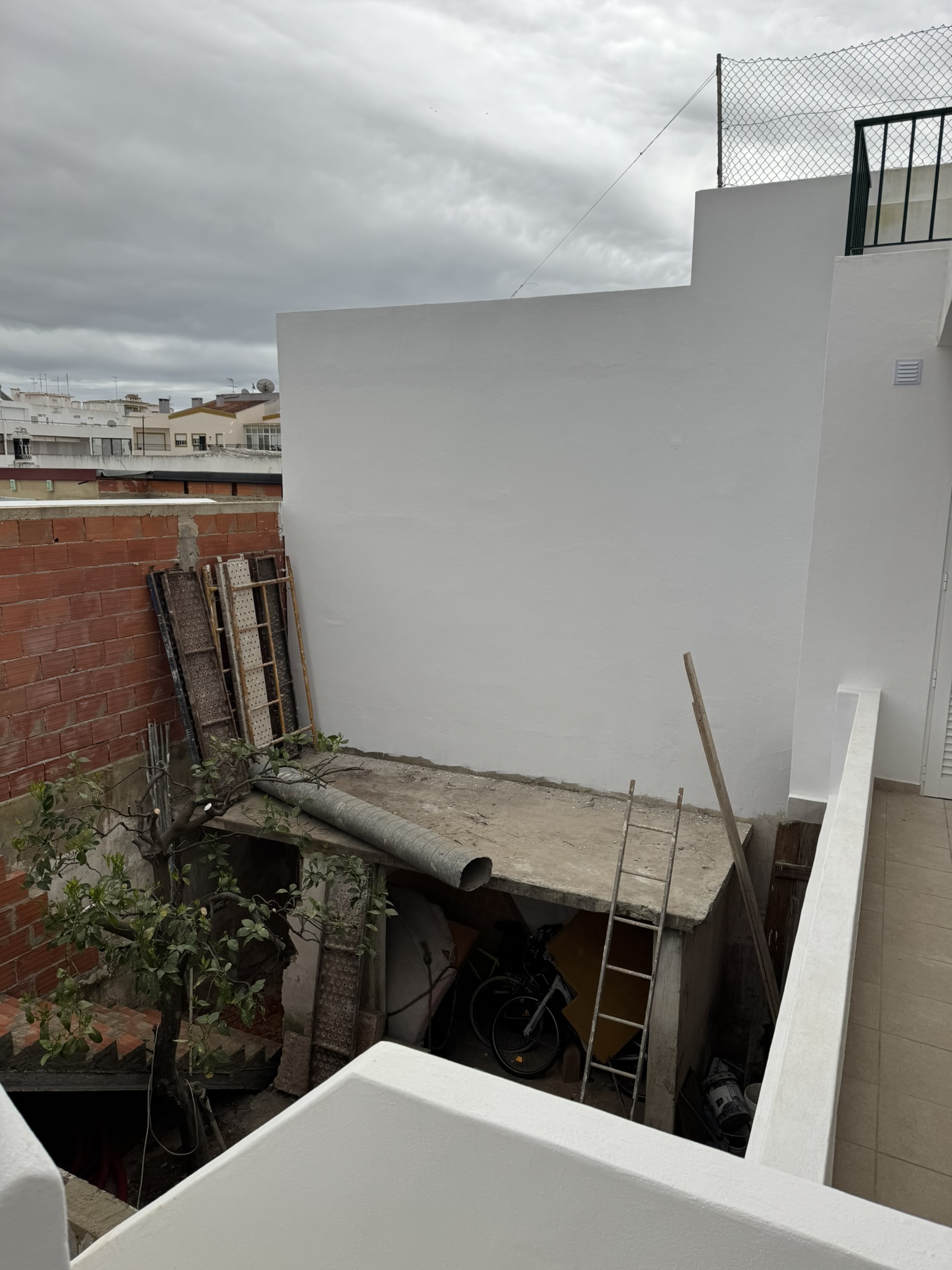 Paint on the south wall