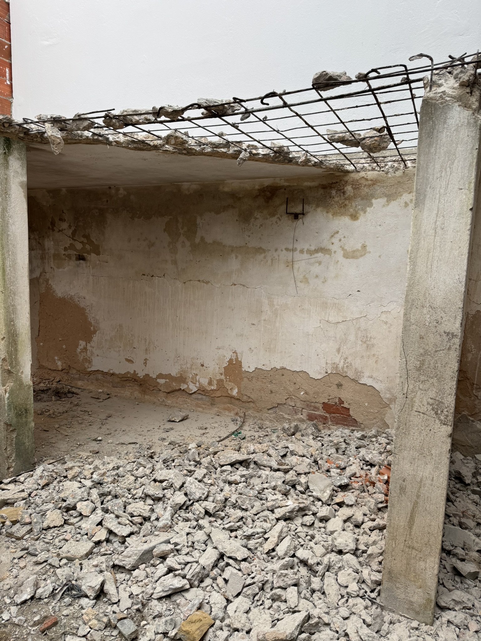 Shed demolition started