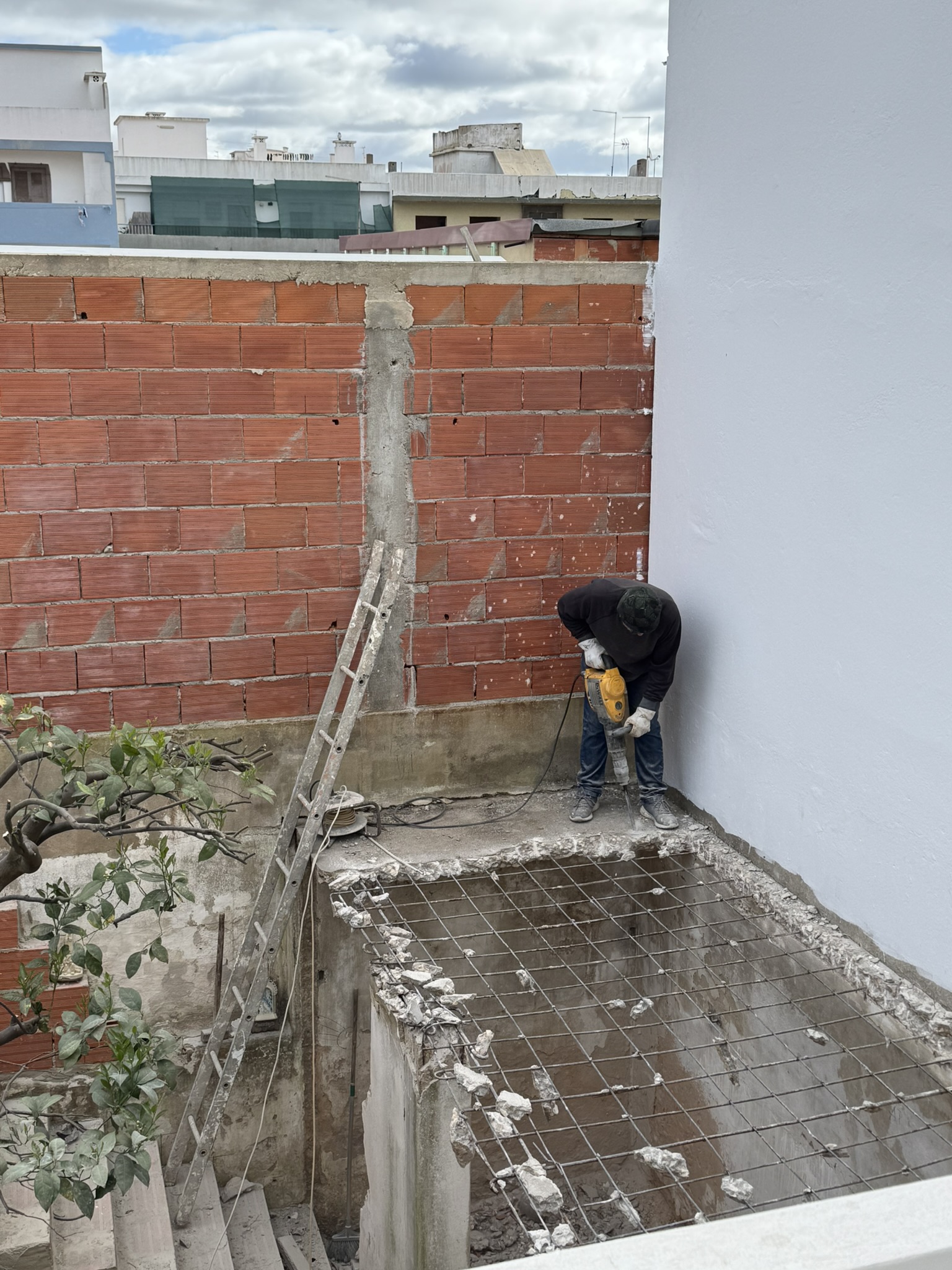 Shed roof demolition