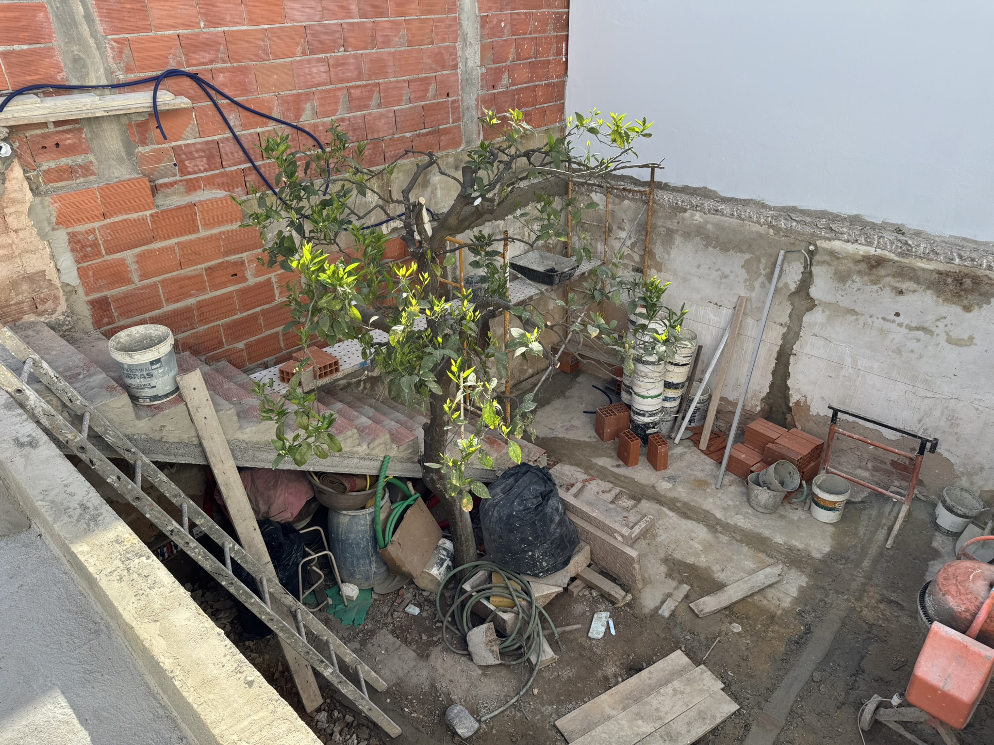 Stairs from mezzanine