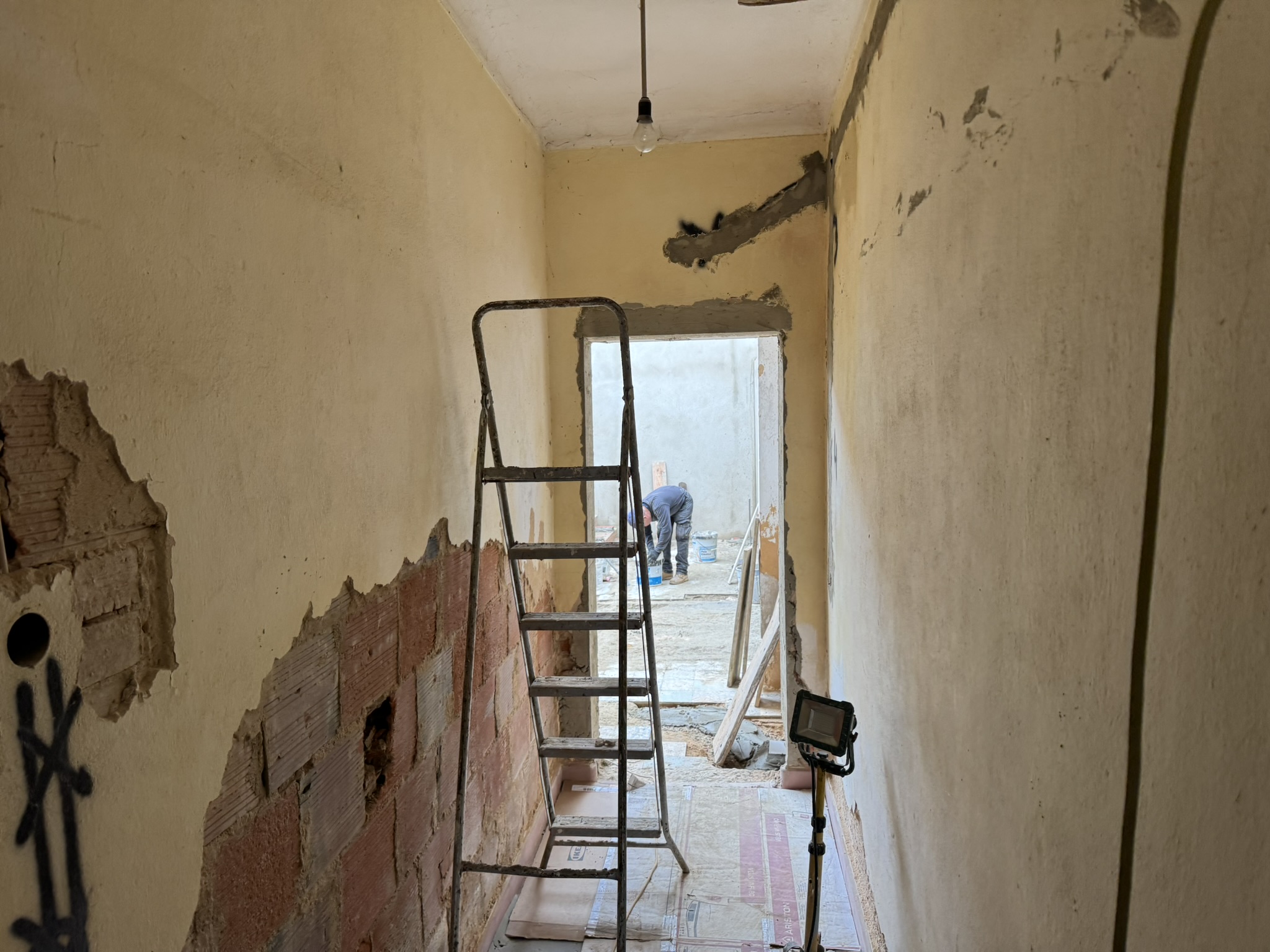 Hallway to courtyard