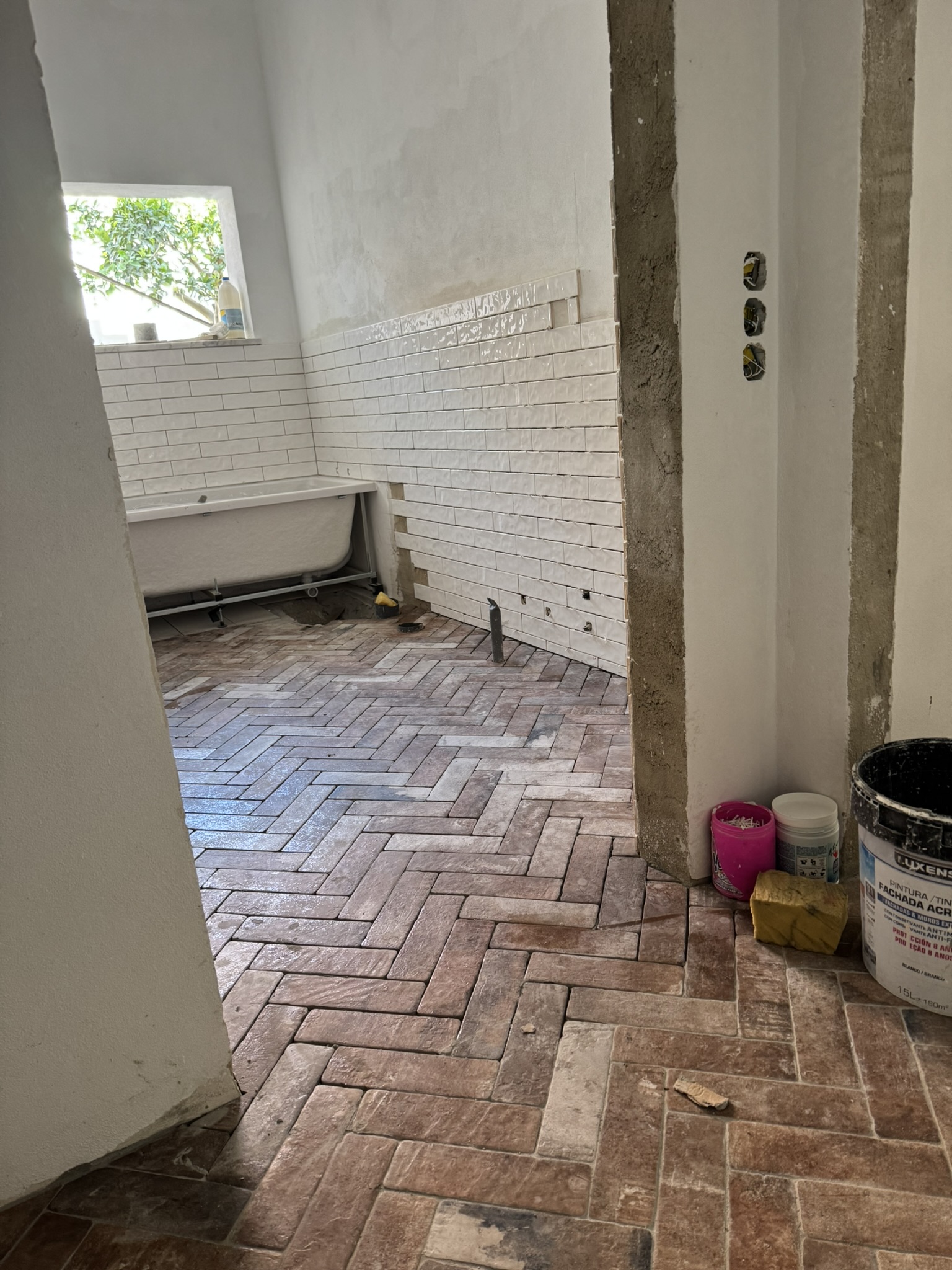 Tiles inside the apartment