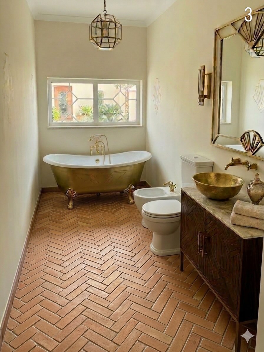 Art deco golden